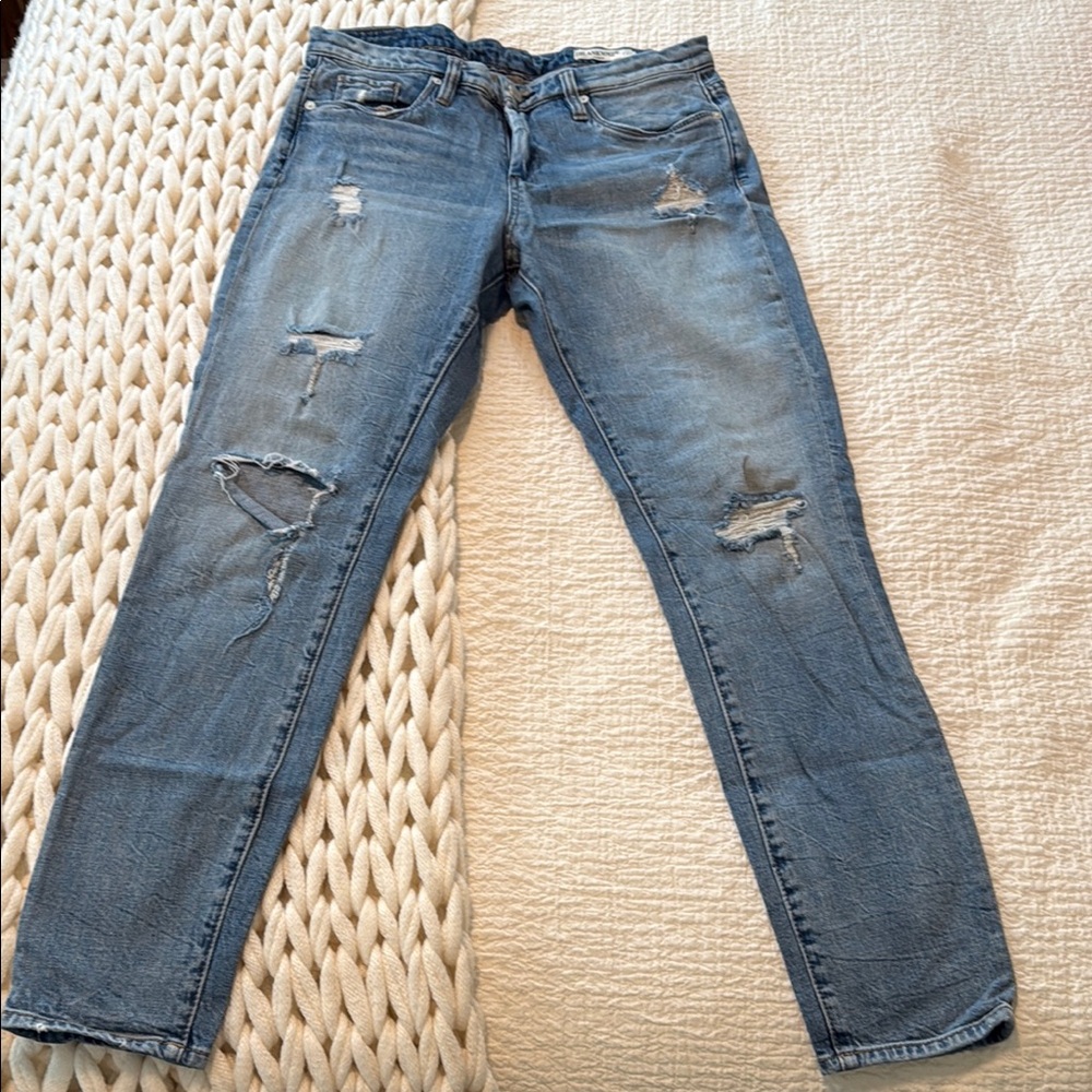 Distressed Blue Jeans for Women